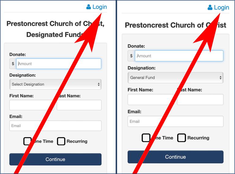 Login Give Churchteams